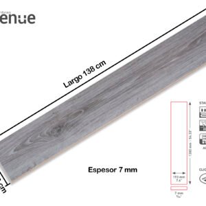 Piso Laminado Swiss Krono Grey New York 7 mm - Imagen 4