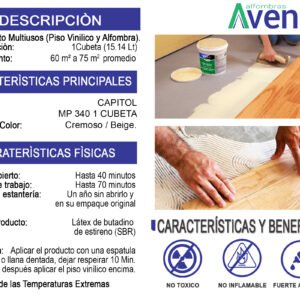 Alternative view of Pegamento para Piso Vinilico y Alfombra Capitol MP340 de Latex